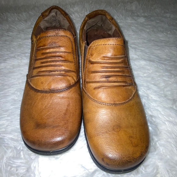 Brand New Condition Easy Street distressed leather upper mules sz 10 - Picture 3 of 5